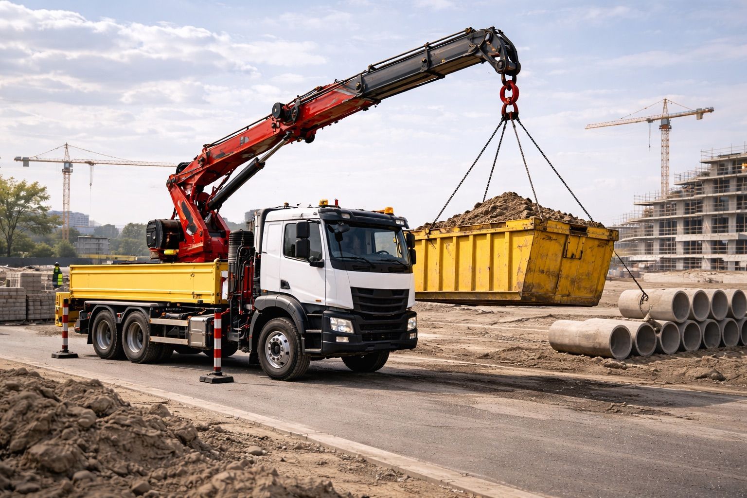 Camion-grue avec chauffeur — La Centrale TP