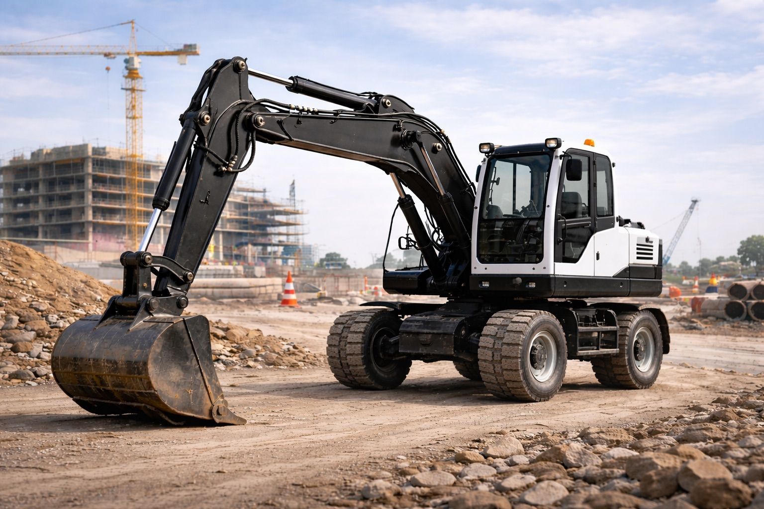 Pelle pneus 15 tonnes VRD